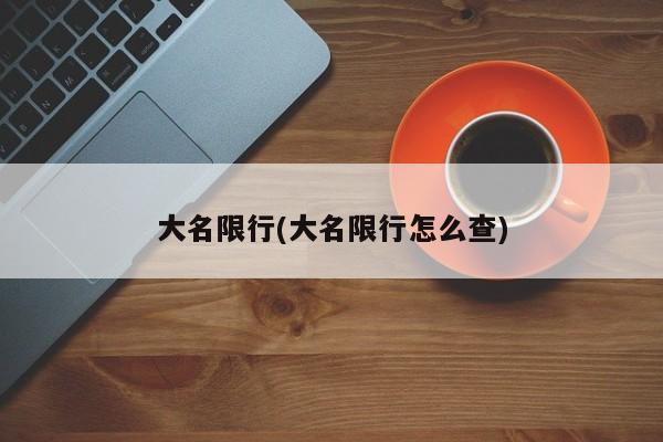 大名限行(大名限行怎么查)